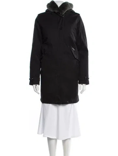 Pre-owned Woolrich Parka In Black