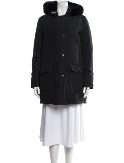 Pre-owned Woolrich Parka In Black