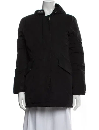 Pre-owned Woolrich Parka In Black