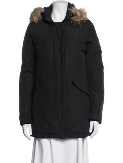 Pre-owned Woolrich Parka In Black