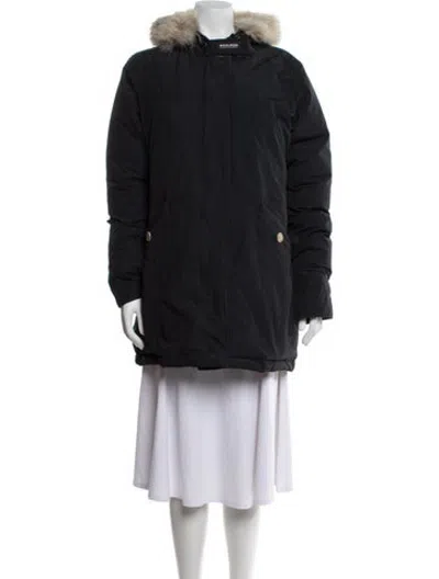 Pre-owned Woolrich Parka In Black