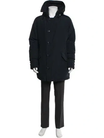 Pre-owned Woolrich Parka In Blue