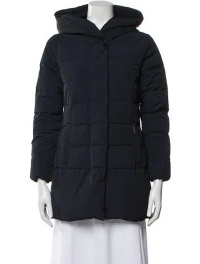 Pre-owned Woolrich Parka In Blue