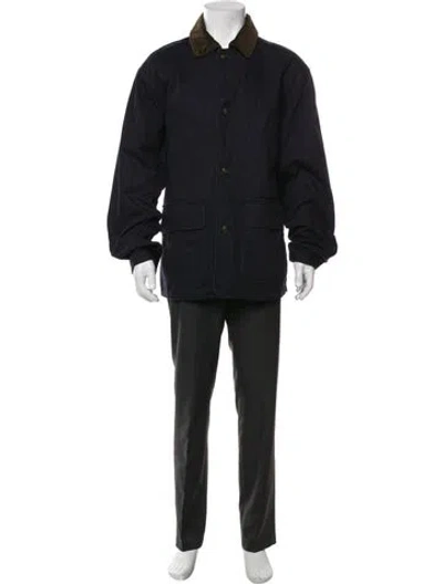 Pre-owned Woolrich Parka In Blue