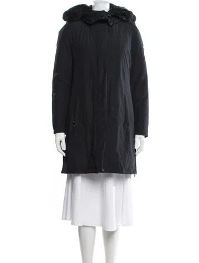Pre-owned Woolrich Parka In Blue