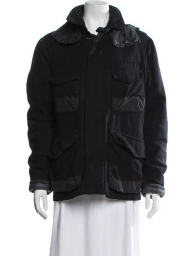 Pre-owned Woolrich Parka In Blue