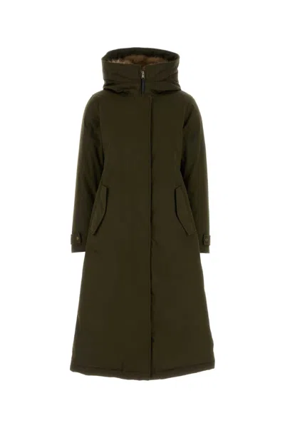 Woolrich Parka Faux Fur In Green