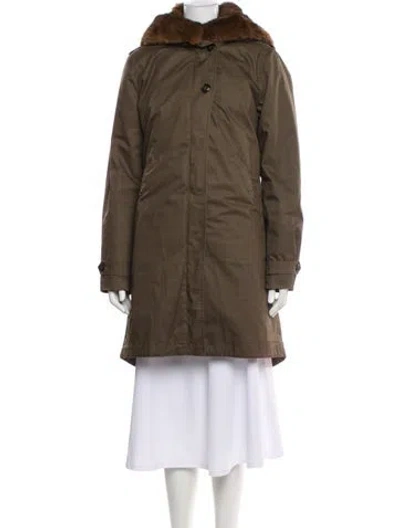 Pre-owned Woolrich Parka In Green