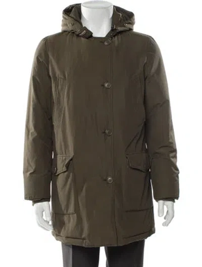 Pre-owned Woolrich Parka In Green