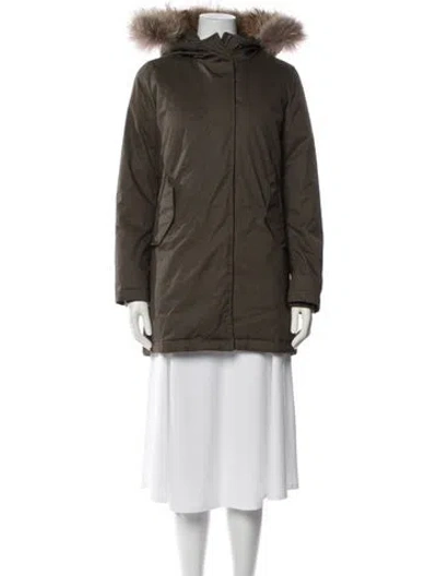 Pre-owned Woolrich Parka In Green