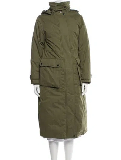 Pre-owned Woolrich Parka In Green