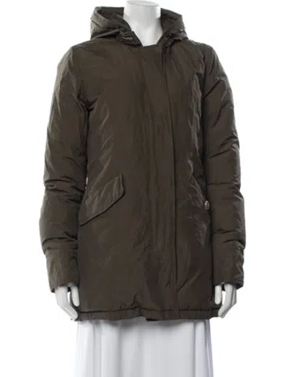 Pre-owned Woolrich Parka In Green