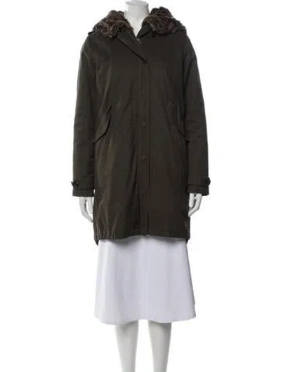 Pre-owned Woolrich Parka In Green