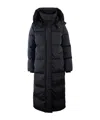 Woolrich Parka Kelly Lungo In Nylon Elasticizzato Nero In Black