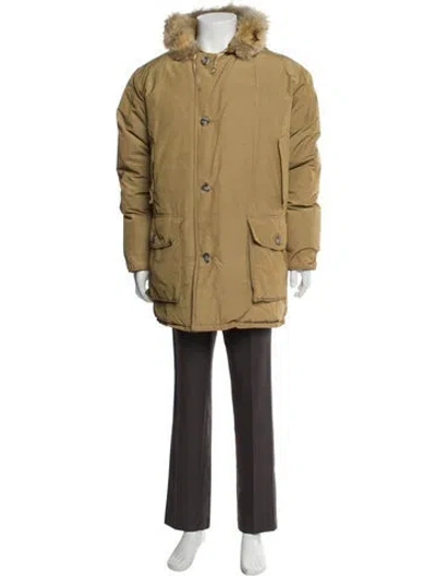 Pre-owned Woolrich Parka In Neutral