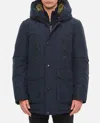 Woolrich Midnight Blue Cotton Down Jacket In Blue