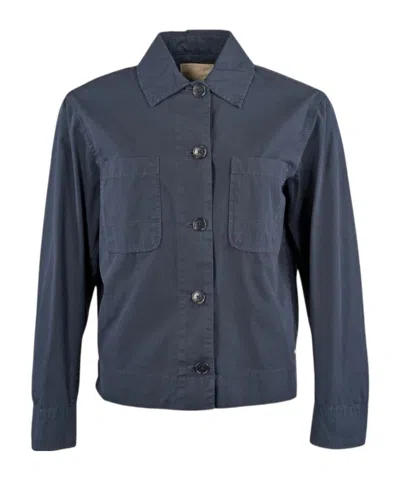 Woolrich Patch Pocket Jacket In Blue