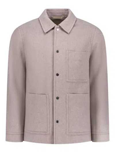 Woolrich Patch-pockets Shirt Jacket In Pink