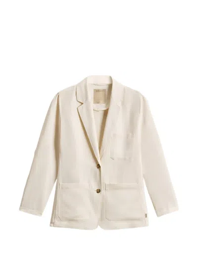 Woolrich Patch-pocket Blazer In White