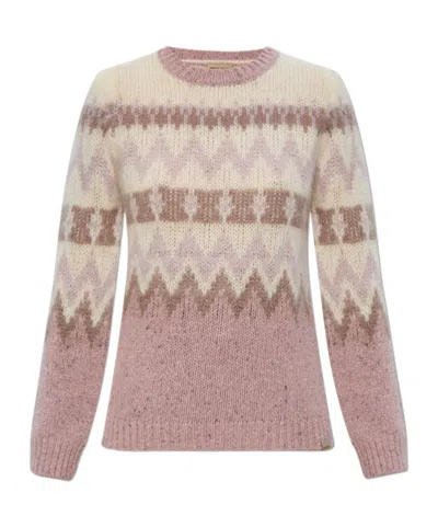 WOOLRICH WOOLRICH PATTERN INTARSIA-KNIT CREWNECK JUMPER