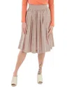 Woolrich Patterned Flared Skirt In Gray
