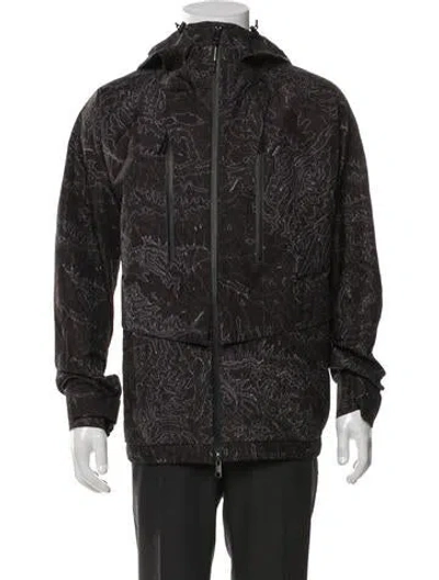 Pre-owned Woolrich Patterned Jacket In Black