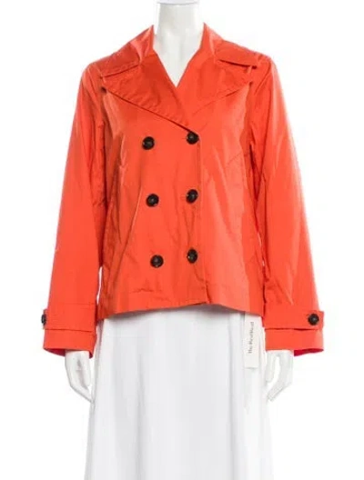 Pre-owned Woolrich Peacoat In Orange