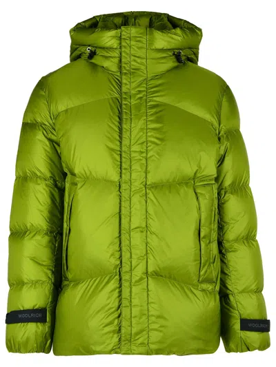 WOOLRICH PERTEX GREEN POLYAMIDE DOWN JACKET