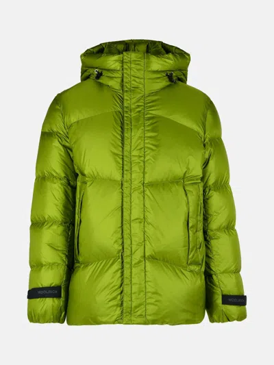 Woolrich 'pertex' Green Polyamide Down Jacket