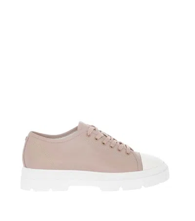 Woolrich Pink Textured Military Sneakers