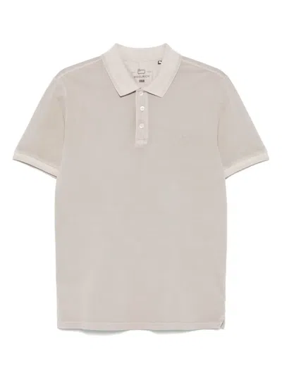 Woolrich Piqué Polo Shirt In Grey