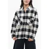 Woolrich Plaid Check Cotton Blend Shirt With Fringed Details