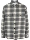 Woolrich Men Grey Check Size 3xl In Grey