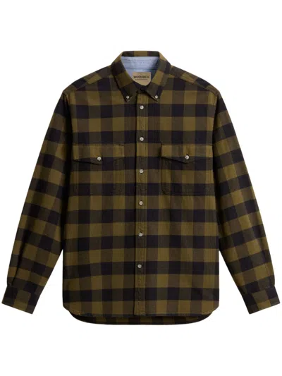 WOOLRICH PLAID CHECK PATTERN SHIRT