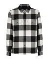 Woolrich Plaid Check-print Shirt Jacket In Black