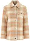Woolrich Embroidered Wool Blend Oversize Jacket In Neutrals