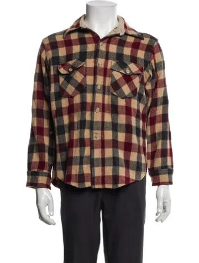 Pre-owned Woolrich Plaid Print Jacket