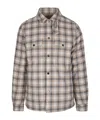 Woolrich Check-pattern Flap-pocket Shirt Jacket In Brown