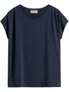 Woolrich Pleated T-shirt In Blue