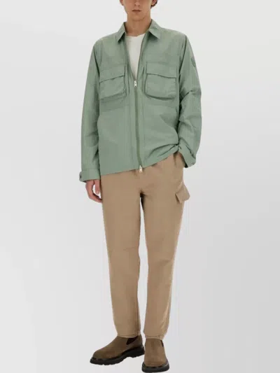 Woolrich Poches Poitrine Manches Longues In Green