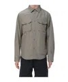 Woolrich Pocket Button Jacket In Gray