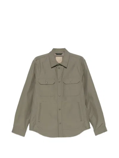 Woolrich Pocket Button Jacket In Green