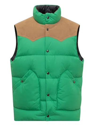 Woolrich Pocket Gilet In Green