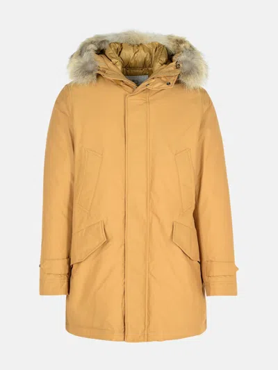 Woolrich 'polar' Beige Cotton Blend Parka