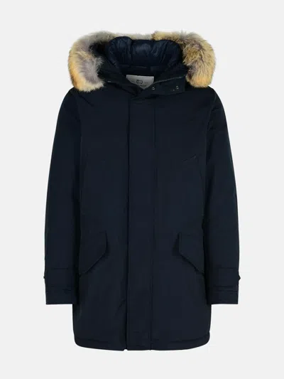Woolrich 'polar' Blue Cotton Blend Parka