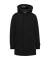 Woolrich Polar High Collar Parka In Black