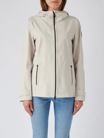 Woolrich Poliester Jacket In Ghiaccio