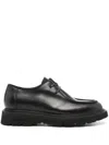 Woolrich Polished Black Calfskin Low Shoes In Black