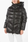 WOOLRICH POLISHED FABRIC PACKABLE BIRCH DOWN JACKET WITH HOOD