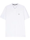 Woolrich Short-sleeve Cotton Polo With Embroidered Logo In White